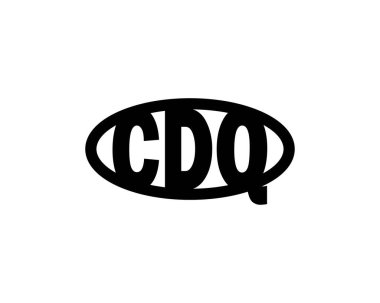 CDQ logo tasarım vektör şablonu. CDQ
