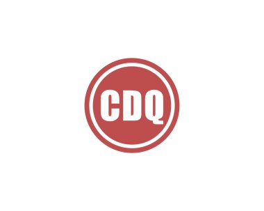 CDQ logo tasarım vektör şablonu. CDQ
