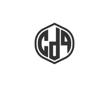 CDQ logo tasarım vektör şablonu. CDQ
