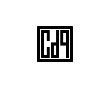 CDQ logo tasarım vektör şablonu. CDQ