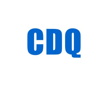 CDQ logo tasarım vektör şablonu. CDQ