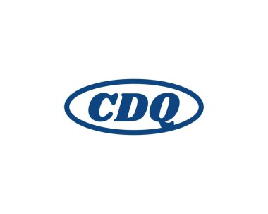 CDQ logo tasarım vektör şablonu. CDQ