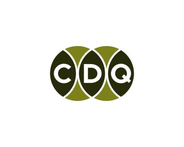 CDQ logo tasarım vektör şablonu. CDQ