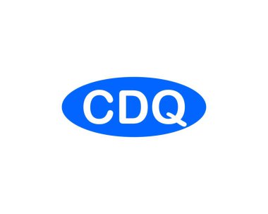 CDQ logo tasarım vektör şablonu. CDQ