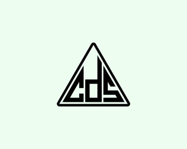 CDS logo tasarım vektör şablonu. CDS