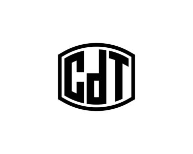 CDT logo tasarım vektör şablonu. CDT