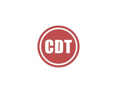 CDT logo tasarım vektör şablonu. CDT