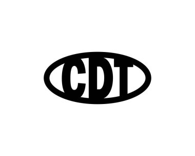 CDT logo tasarım vektör şablonu. CDT