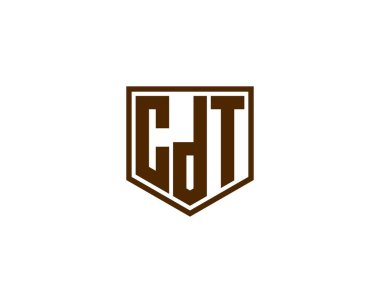 CDT logo tasarım vektör şablonu. CDT