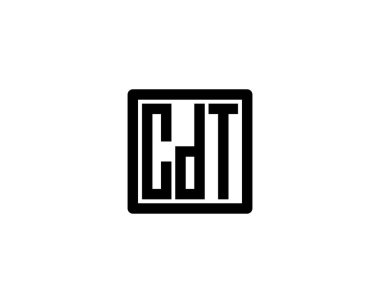 CDT logo tasarım vektör şablonu. CDT