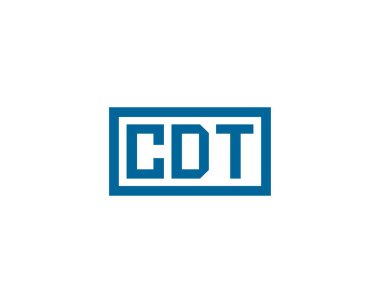 CDT logo tasarım vektör şablonu. CDT