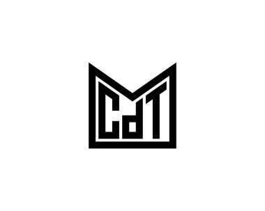 CDT logo tasarım vektör şablonu. CDT