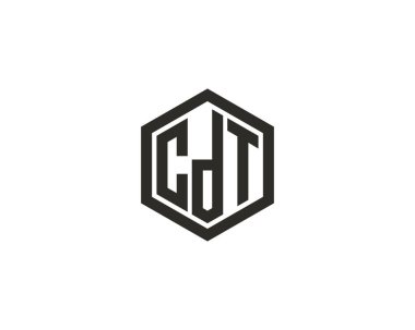 CDT logo tasarım vektör şablonu. CDT