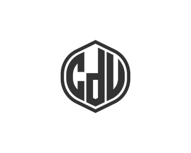 CDU logo tasarım vektör şablonu. CDU