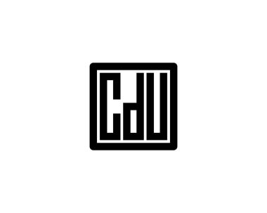 CDU logo tasarım vektör şablonu. CDU