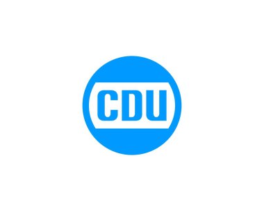 CDU logo tasarım vektör şablonu. CDU