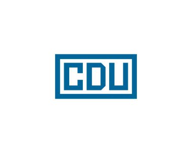 CDU logo tasarım vektör şablonu. CDU