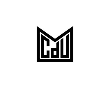 CDU logo tasarım vektör şablonu. CDU