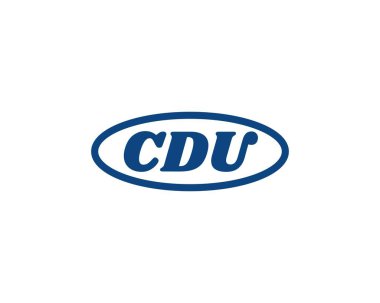 CDU logo tasarım vektör şablonu. CDU