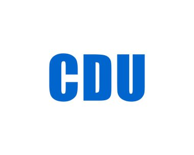 CDU logo tasarım vektör şablonu. CDU