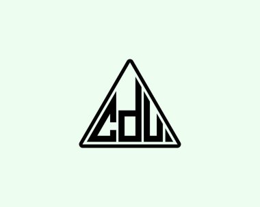 CDU logo tasarım vektör şablonu. CDU