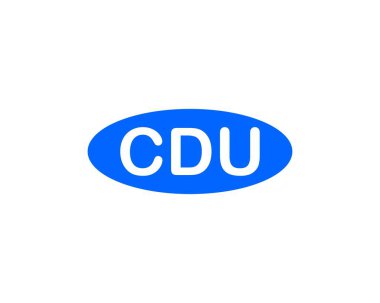 CDU logo tasarım vektör şablonu. CDU