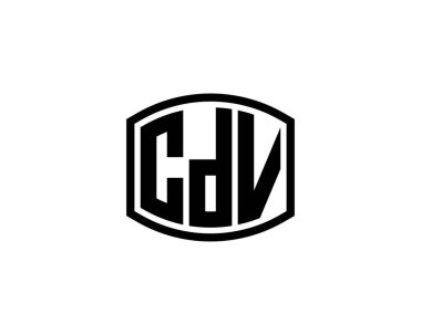 CDV Logo tasarım vektör şablonu. CDV