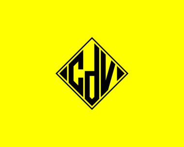 CDV Logo tasarım vektör şablonu. CDV
