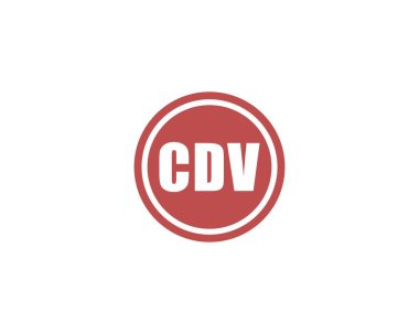 CDV Logo tasarım vektör şablonu. CDV