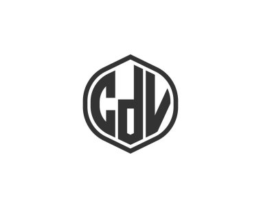 CDV Logo tasarım vektör şablonu. CDV