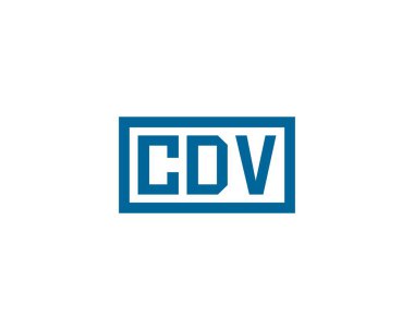 CDV Logo tasarım vektör şablonu. CDV