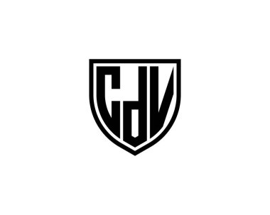 CDV Logo tasarım vektör şablonu. CDV