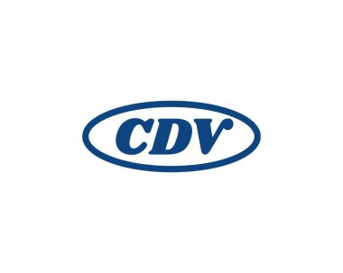 CDV Logo tasarım vektör şablonu. CDV