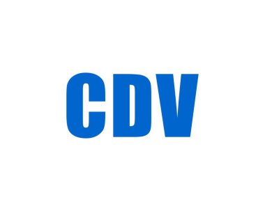 CDV Logo tasarım vektör şablonu. CDV