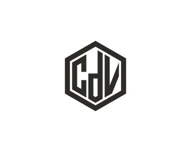 CDV Logo tasarım vektör şablonu. CDV