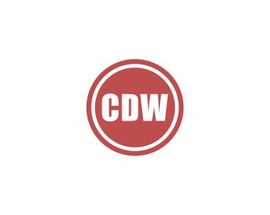 CDW logo tasarım vektör şablonu. CDW