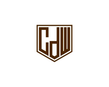 CDW logo tasarım vektör şablonu. CDW