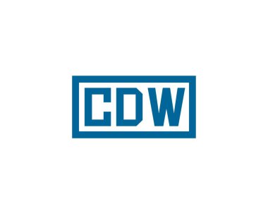 CDW logo tasarım vektör şablonu. CDW