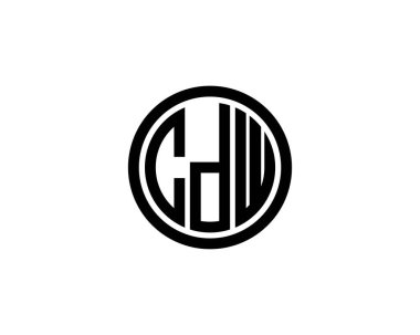 CDW logo tasarım vektör şablonu. CDW