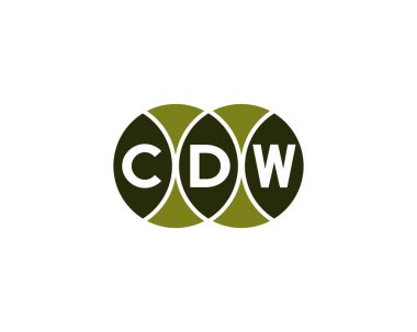 CDW logo tasarım vektör şablonu. CDW