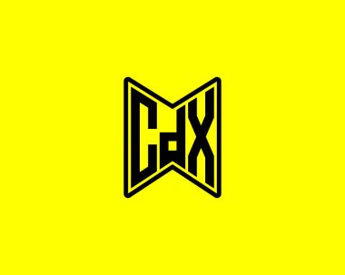 CDX Logo tasarım vektör şablonu. CDX