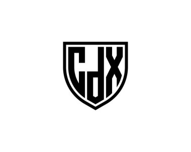 CDX Logo tasarım vektör şablonu. CDX