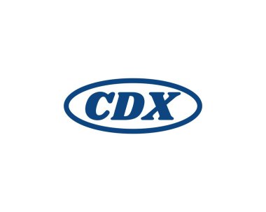CDX Logo tasarım vektör şablonu. CDX