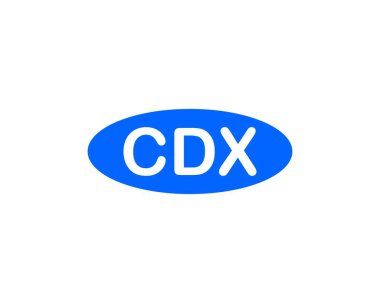 CDX Logo tasarım vektör şablonu. CDX