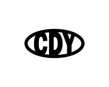 CDY Logo tasarım vektör şablonu. CDY