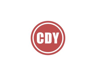 CDY Logo tasarım vektör şablonu. CDY