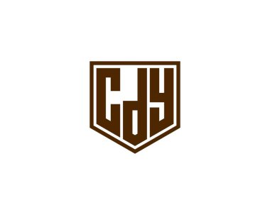 CDY Logo tasarım vektör şablonu. CDY