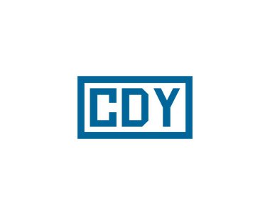 CDY Logo tasarım vektör şablonu. CDY