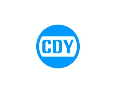 CDY Logo tasarım vektör şablonu. CDY