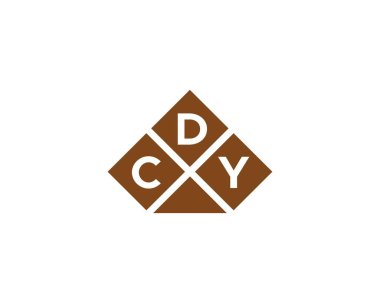 CDY Logo tasarım vektör şablonu. CDY